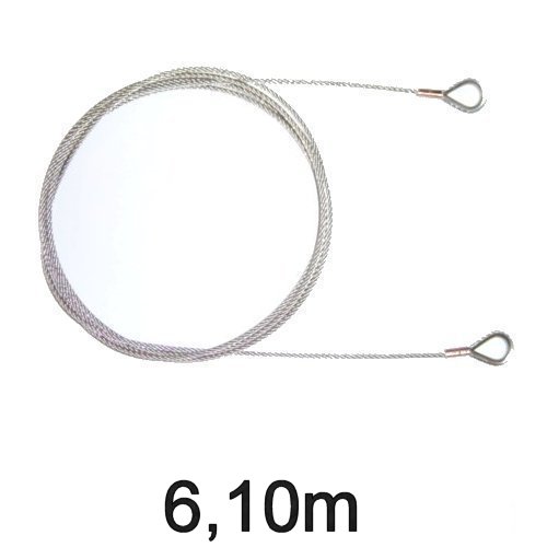 Jollen-Wante mit Kauschen 4mm 6,10m