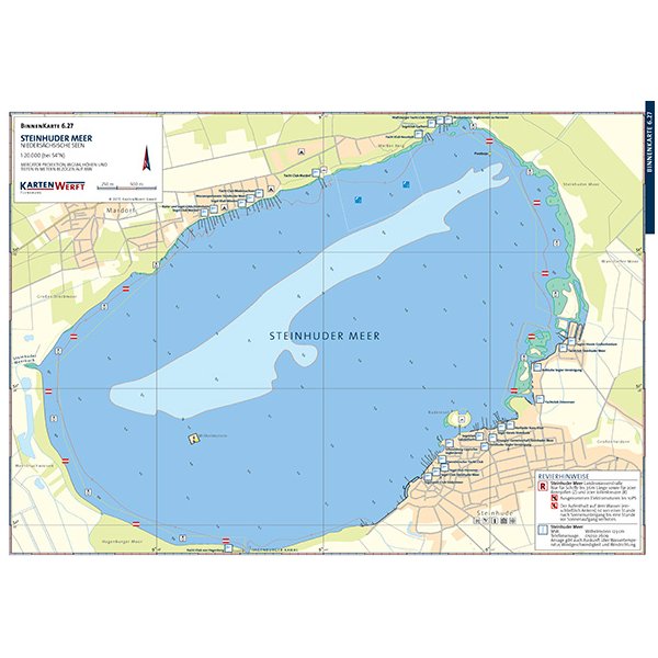 Sportbootkarten Binnen 6 - Mittellandkanal und Mittelweser