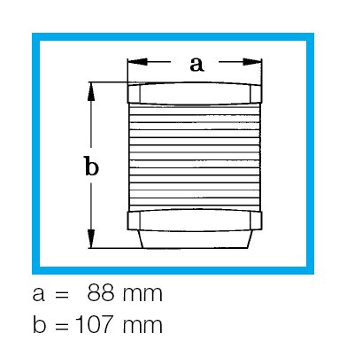 Hella Marine Mod. 2984 Signal- / Ankerlaterne 12V / 10W weißes Gehäuse
