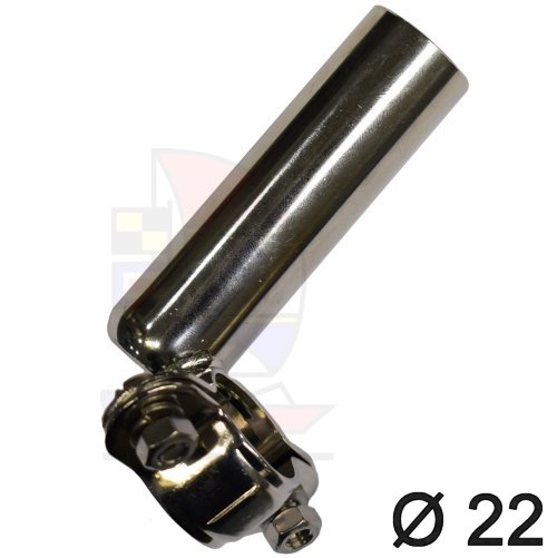 Niro Petersen Flaggenstockhalter 22 niro Reling Typ 2