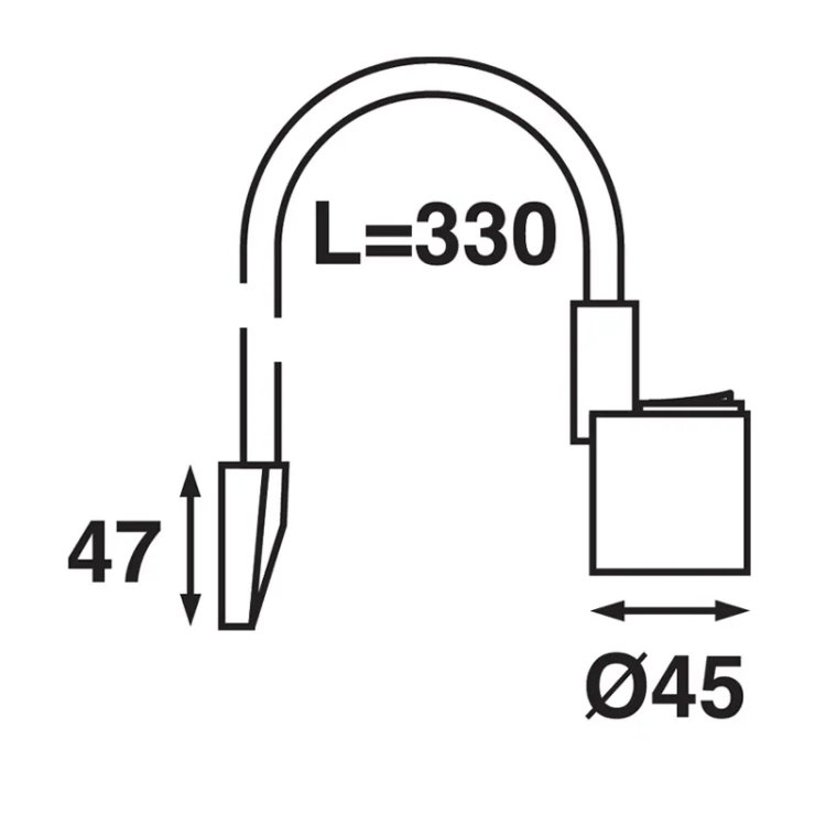 Båtsystem Kartentischleuchte LED 330 rot / weiß