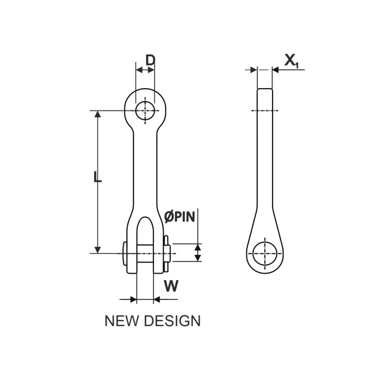 Selden Verlängerungstoggle Auge / Gabel 517-063 R5