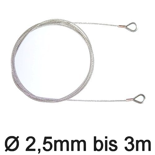 Trapez-Wante mit Kauschen 2,5mm flex 2,10
