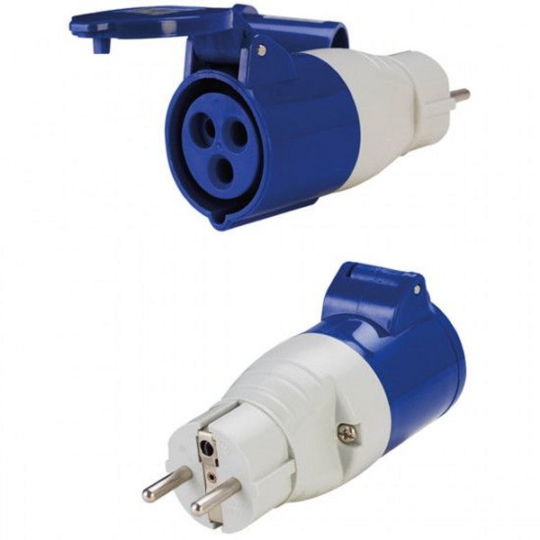 CEE Adapterstecker Schuko/CEE