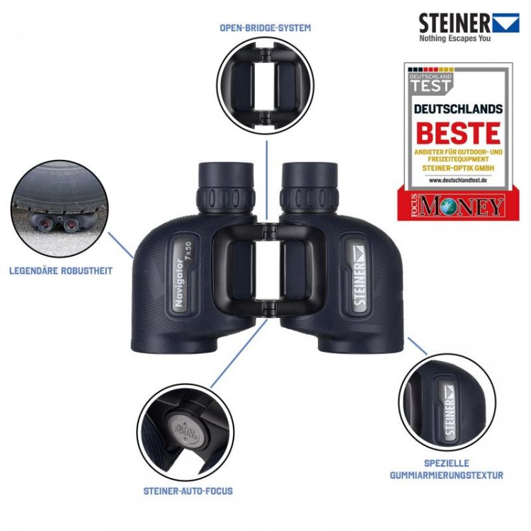 Steiner Fernglas Open Bridge Navigator 7 x 50