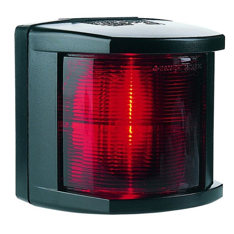 Hella Marine Mod. 2984 Backbordlaterne 12V / 25W schwarzes Gehäuse