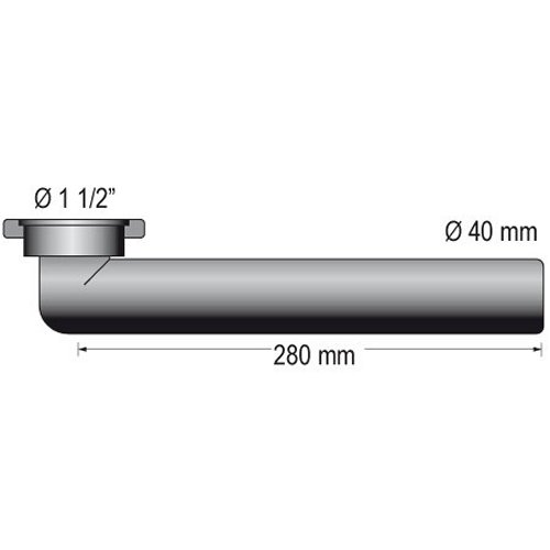 Barka Anschlussverschraubung gewinkelt 40mm