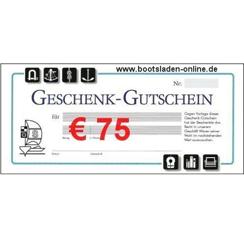 Geschenkgutschein € 75