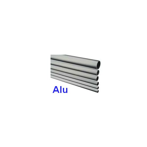 Alu-Rohr 2m x 20x2,0mm silber eloxiert