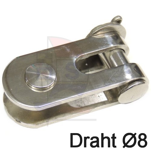 Selden Toggle Gabel / Gabel 8mm 517-048 mit Querbolzensatz