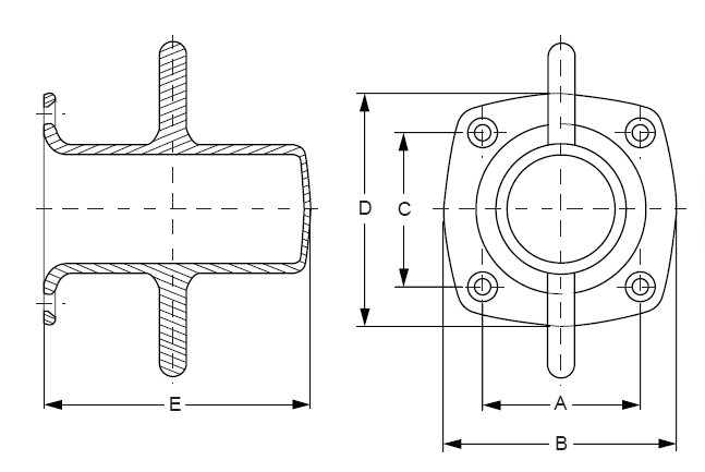 Poller Niro 150 x 120mm