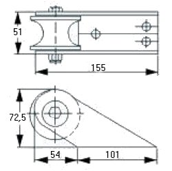 Bugrolle 155mm