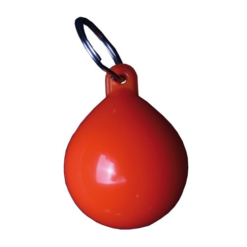 Schlüsselanhänger Kugelfender orange