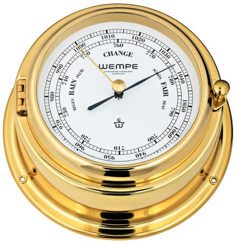 Wempe Bremen II 2-er Set Glasenuhr + Barometer